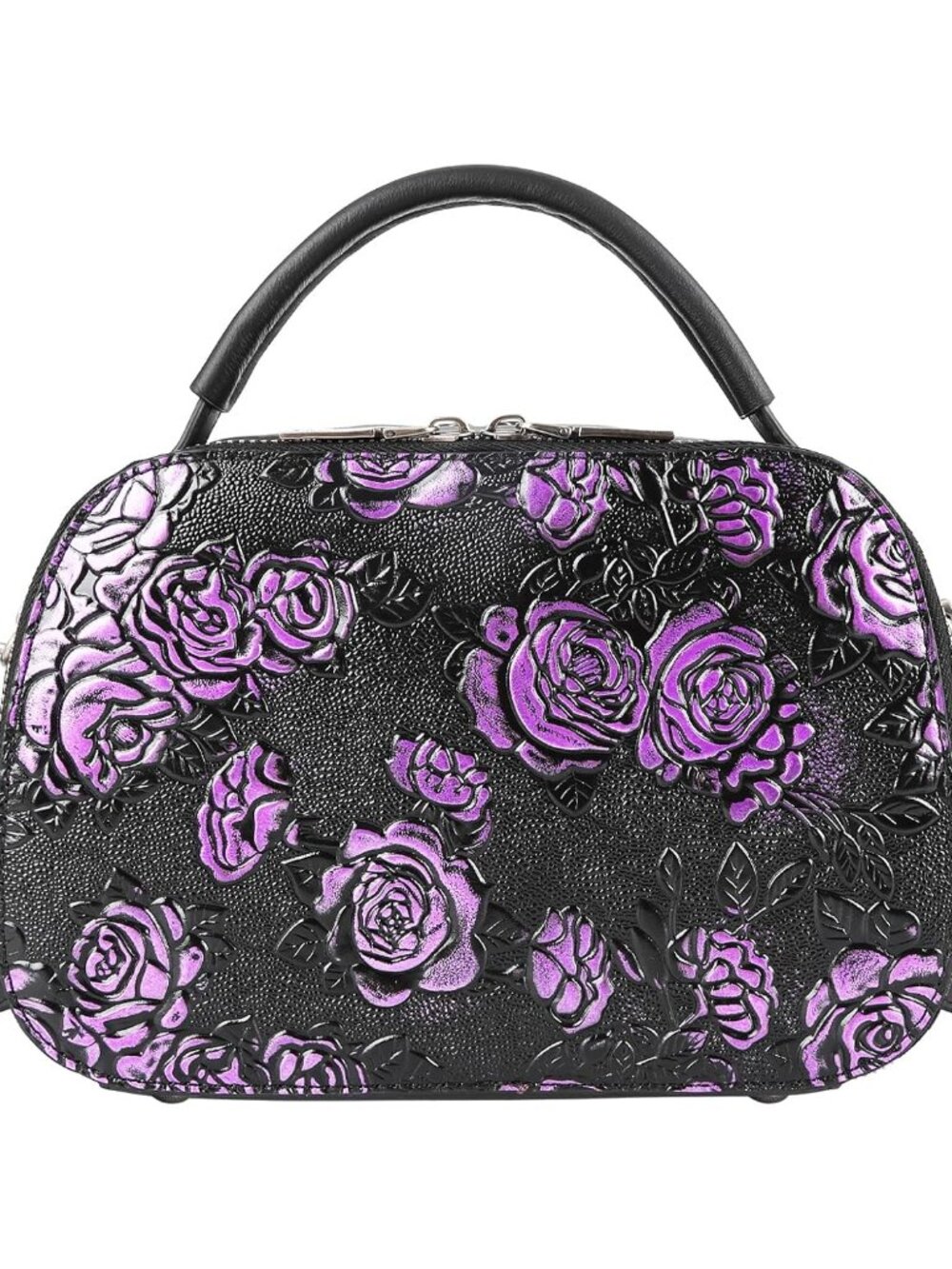Purses for Women Genuine Leather Satchel Handbags Hand Painted Retro Top Handle